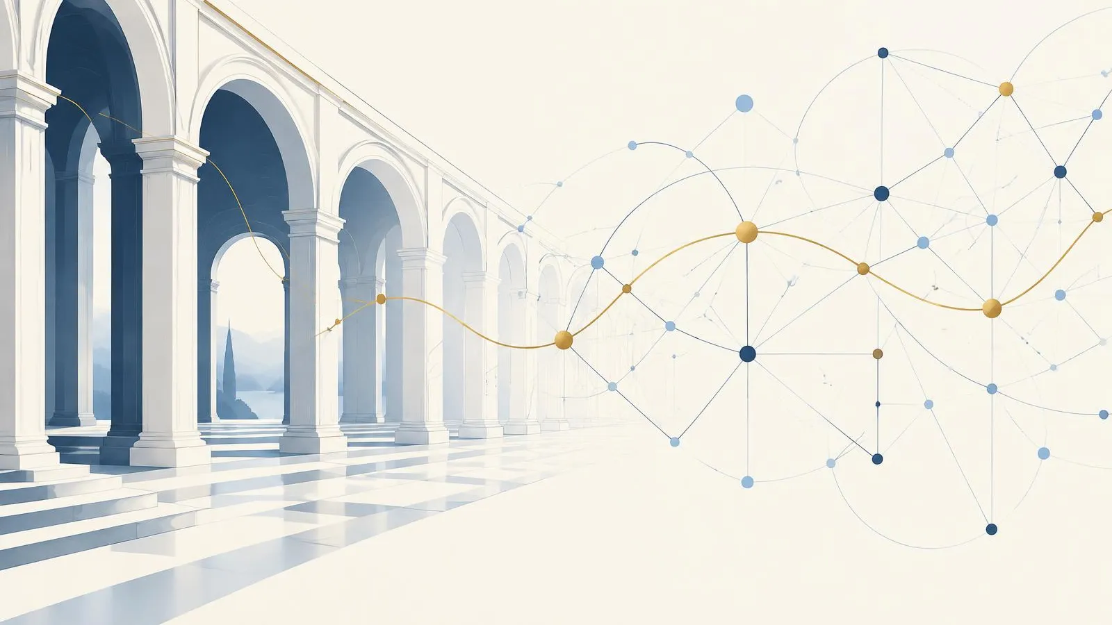 Illustration de la rencontre entre enseignement supérieur, compétences humaines et intelligence artificielle